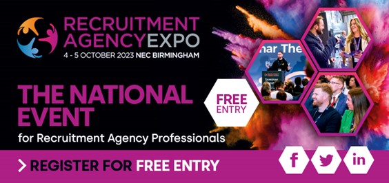 Recruitment Agency Expo - 4th - 5th October 2023 - NEC Birmingham